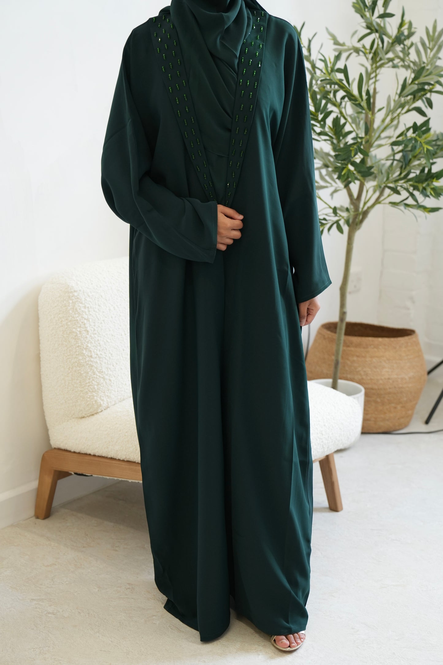 Collar Abaya Emerald