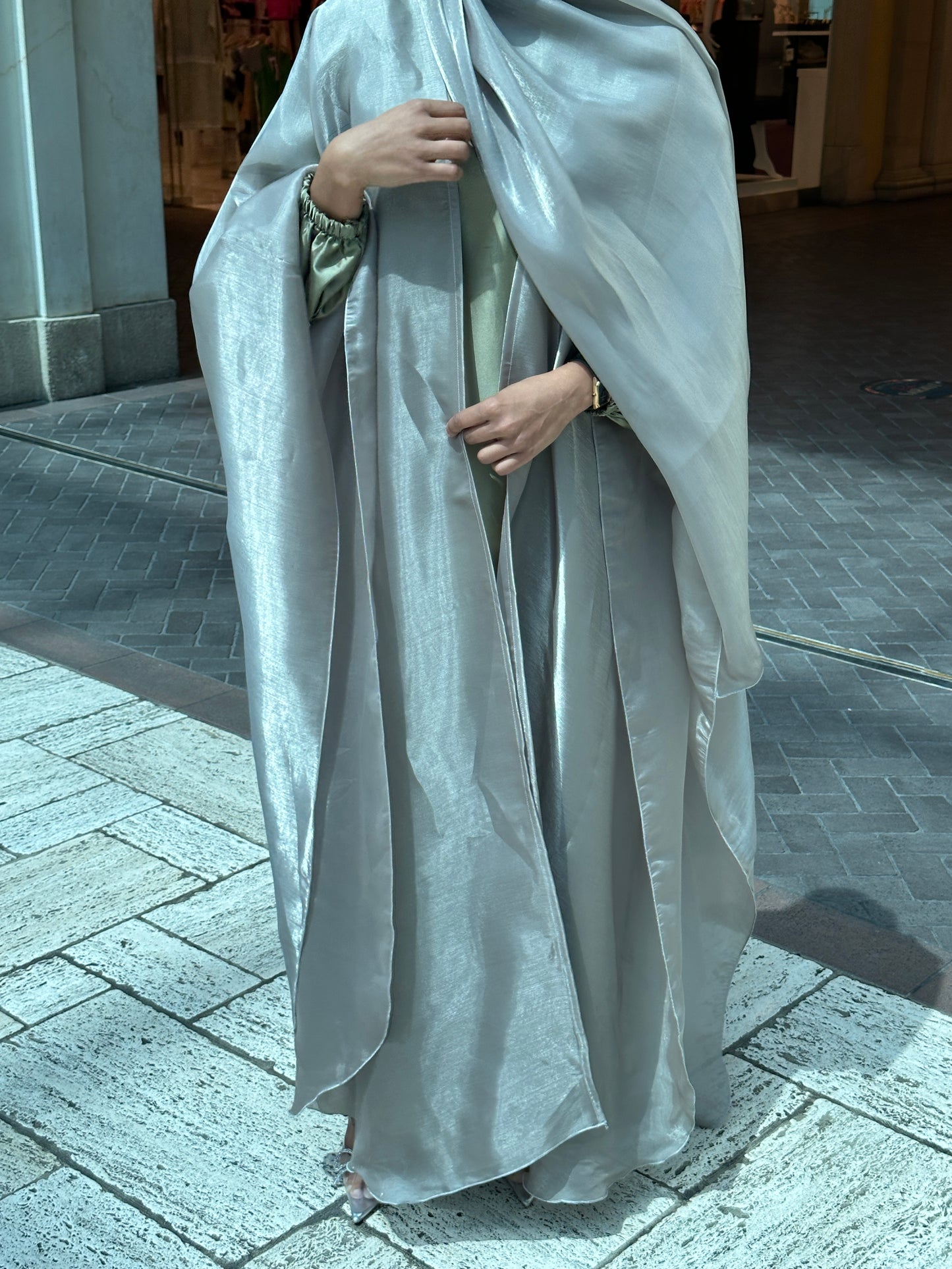 Organza Kaftan Olive