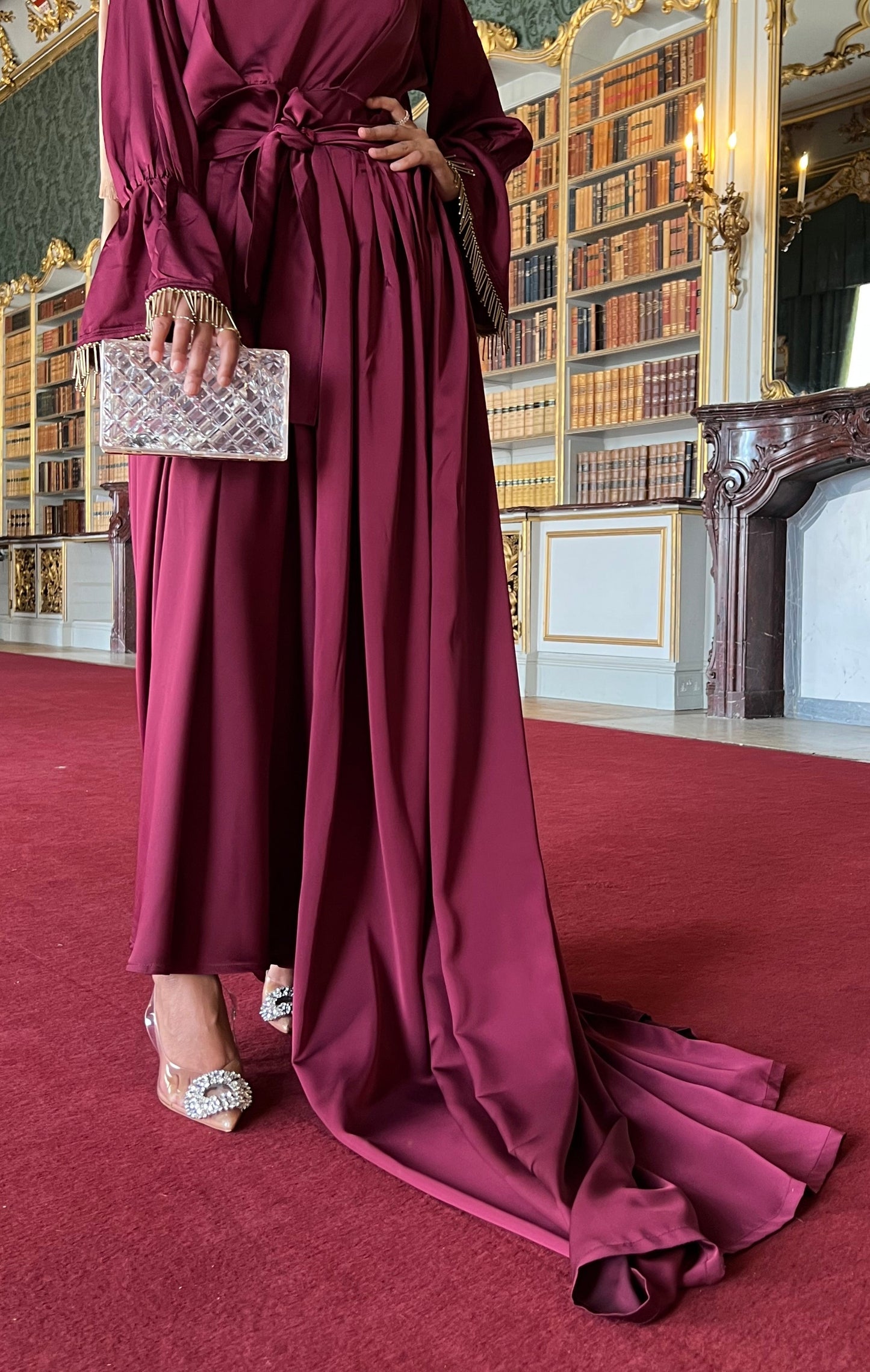 Maroon Dress Skirt